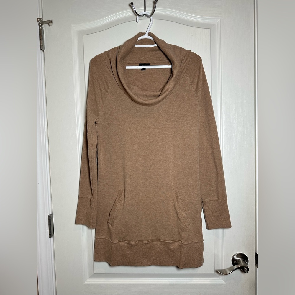 Mossimo Camel Brown Cowl Neck Pullover Sweater/Tunic